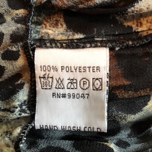 Jaipur Short Sleeve Blouse Ruffle Front Size Large - Picture 3 of 4